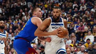 Timberwolves vs. Nuggets: Game 2 prediction and player prop (NBA). Photo by Ron Chenoy, USA TODAY Sports