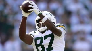 Week 8 Fantasy Flames WR/TE: Romeo Doubs at Jaguars (Fantasy Football). Photo by  William Glasheen, Appleton Post-Crescent via the USA TODAY NETWORK, Imagn Images