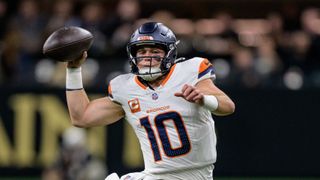 Week 8 Fantasy Flames quarterback: Bo Nix vs. Panthers (Fantasy Football). Photo by Matthew Hinton, Imagn Images