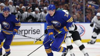 NHL best bets: Tage Thompson at Columbus, Vegas at Tampa Bay (NHL). Photo by Timothy T. Ludwig, Imagn Images