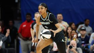 Angel Reese double-double thunder forecast for Sky vs. Storm (WNBA). Photo by Kamil Krzaczynski, USA TODAY Sports