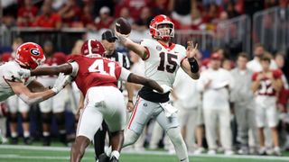 Georgia vs. Alabama prediction and best bet (College Football). Photo by Brett Davis, Imagn Images