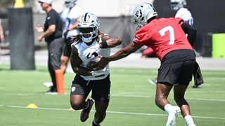 Las Vegas Raiders 2025 forecast: Ashton Jeanty jackpot (NFL). Photo by Candice Ward, Imagn Images