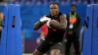 NFL Draft fantasy analysis: Kaleb Johnson to Pittsburgh Steelers (Fantasy Football). Photo by Kirby Lee, Imagn Images