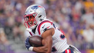 Fantasy Bank Barometer: TreVeyon Henderson continues to run hot  (NFL). Photo by Brad Rempel-Imagn Images